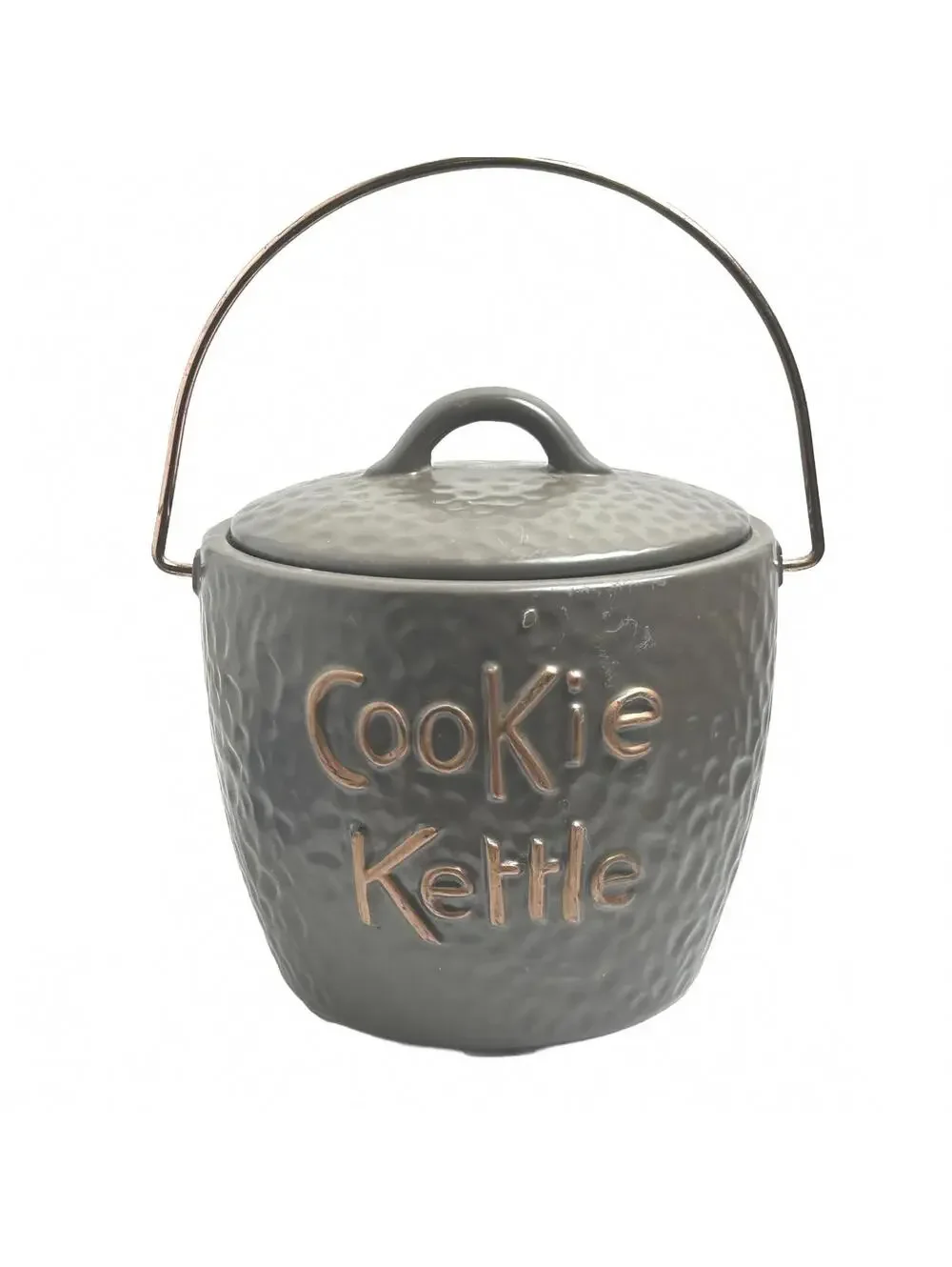 Vintage McCoy Ceramic “Cookie Kettle” with Lid and Handle